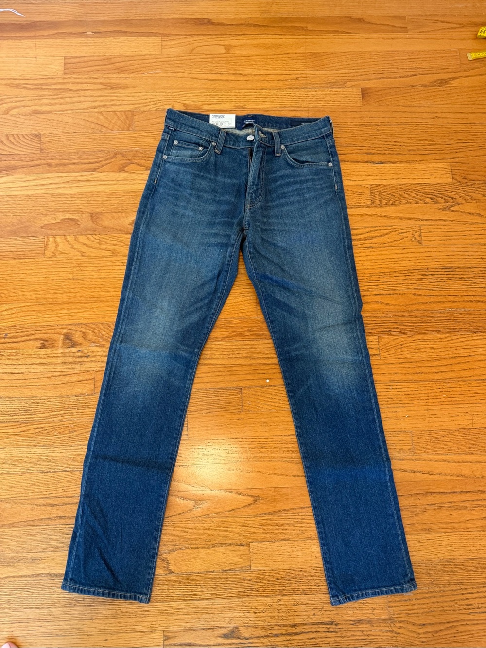 Men's Citizens of Humanity Dark Blue Straight-Leg Jeans